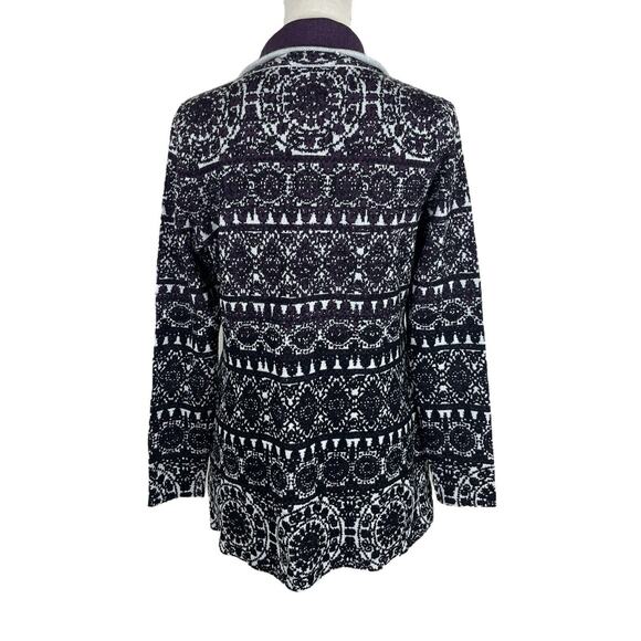 Icelandic Design Zayn Full Zip Sweater Cardigan Merino Wool Blend Size Medium - Picture 5 of 8